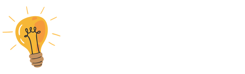 Logotipo. Una bombilla iluminada estilo cartoon, seguido del nombre de la web (Precio Libre)