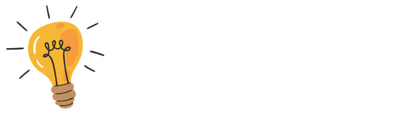 Logotipo. Una bombilla iluminada estilo cartoon, seguido del nombre de la web (Precio Libre)